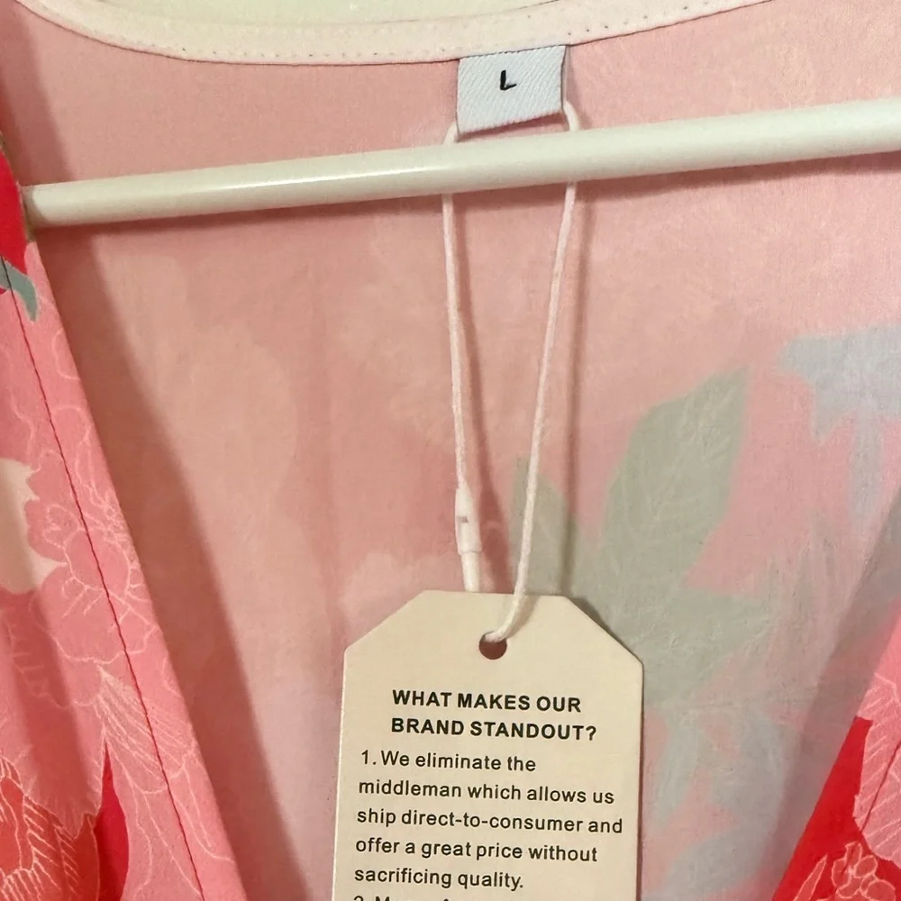 NWT | Made with Love ❤️ Floral Red Maxi Dress | Women’s Large - Picture 5 of 7